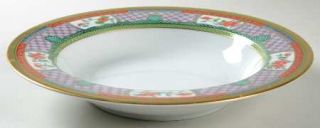 Christian Dior Byzantium Large Rim Soup Bowl, Fine China Dinnerware   Multicolor
