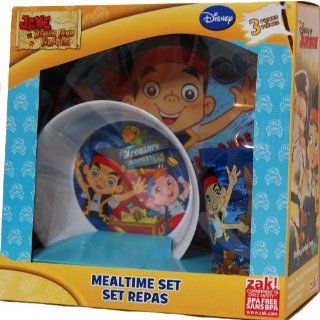 Disney Jake and the Neverland Pirates Mealtime Dish Set (Plate, Bowl, Cup) Toys & Games