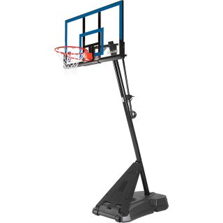 Spalding 50 Acrylic Portable Angled Pole Basketball System (75355)