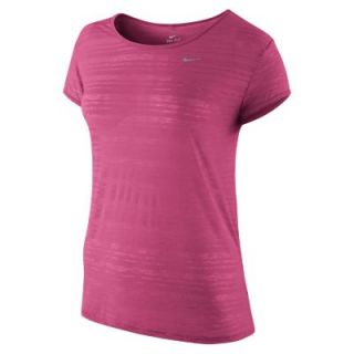 Nike Dri FIT Touch Breeze Crew Womens Running Shirt   Dynamic Pink