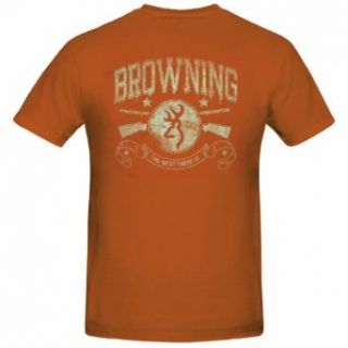 Browning Men's Union T shirt Texas Orange (Medium) Clothing