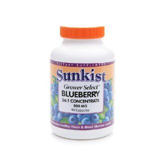Sunkist Grower Select Blueberry 361 Concentrate 500mg 90 capsules Health & Personal Care