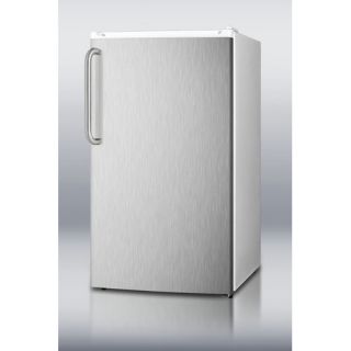 Refrigerator Freezer with Crisper Cover Glass Type in Black