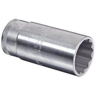 Stahlwille 51A 1 1/8 Steel Extra Deep Socket, 1/2" Drive, 12 Points, 1 1/8" Diameter, 83mm Length, 38.1mm Width