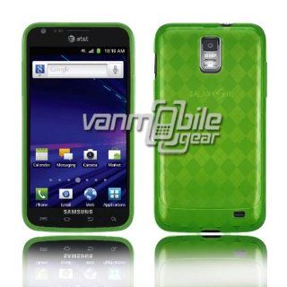 VMG Samsung Skyrocket i727 TPU Design Gel Skin Case Cover   GREEN Cell Phones & Accessories