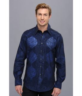 Robert Graham Pissaro Limited Edition L/S Woven Sport Shirt Mens Long Sleeve Button Up (Blue)