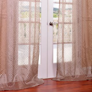 Half Price Drapes Zara Patterned Sheer Curtain Single Panel