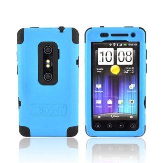 For HTC EVO 3D Blue Black Original Trident Cyclops II AntiSkid Hard Cover Over Silicone w Screen Protector, CY2EVO3DBL Cell Phones & Accessories