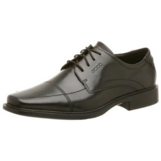ECCO Men's New York Cap Toe Oxford,Black,46 EU (US Men's 12 12.5 M) Shoes