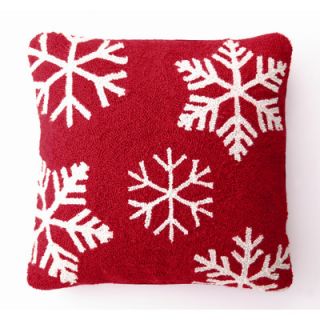 Peking Handicraft Snowflakes Hook Wool / Cotton Pillow