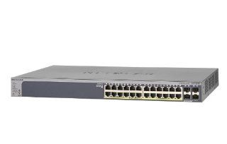 Netgear ProSAFE 24 Port Gigabit Smart Switch with PoE and 4 SFP Ports (GS728TP 100NAS) Computers & Accessories