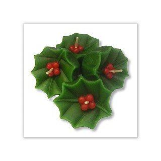Holly Leaf Floating Candle   2"   Floating Christmas Candles