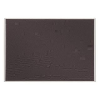 Quartet Bulletin Board,Woven Gray Fabric,23x16,Mounts Vert./Horiz.