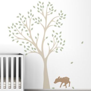 LittleLion Studio Trees Fawn Wall Decal