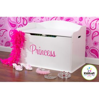 Personalized Austin Toy Box in White