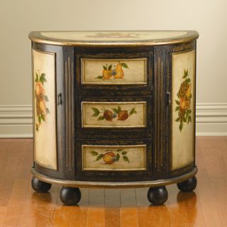 AA Importing 3 Drawer 2 Side Door Console Cabinet