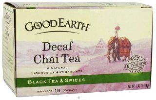 Good Earth Chai Tea Black Tea and Spices Decaffeinated   18 Tea Bags, Pack of 2 