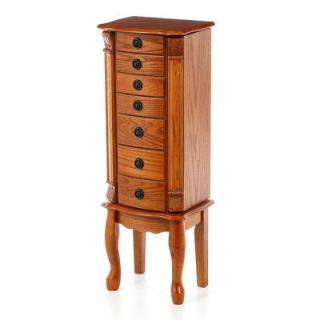 Wildon Home ® Wapato 37 Jewelry Armoire in Warm Oak