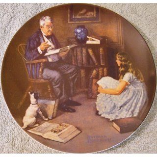 Norman Rockwell Plate   The Storyteller   Commemorative Plates
