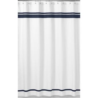 Duck Topstitched Corded Cotton Shower Curtain