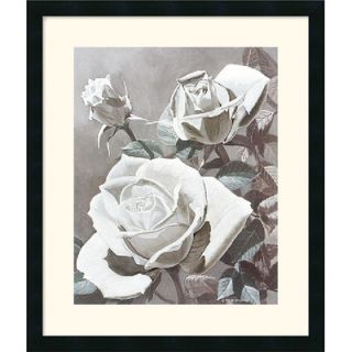 White Roses by Marianne Hornbuckle Framed Fine Art Print   27 x 23