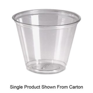 Dixie 9 oz Cold Plastic Drink Cups in Clear