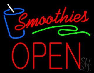 Smoothies   Open Outdoor Neon Sign 24" Tall x 31" Wide x 3.5" Deep  Business And Store Signs 