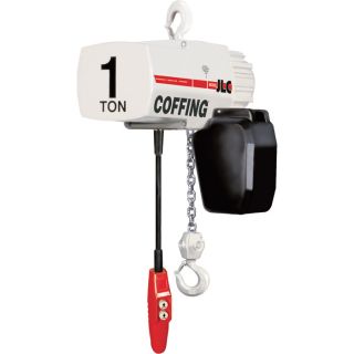 Coffing Industrial Duty Electric Chain Hoist   2 Ton Capacity, 20ft. Lift,