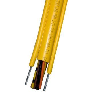 KH Industries CPCS 16/16 25FT Pendant Cable with External Strain Relief, PVC Jacket, 16 Conductor, 16 AWG, 25' Length, Yellow Electrical Cables