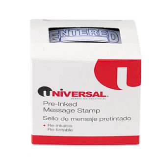 Universal Products Message Stamp, Entered, Pre Inked/Re Inkable