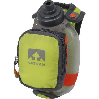 NATHAN QuickShot Plus Insulated Water Flask with Hand Strap   Size 8oz, Lime