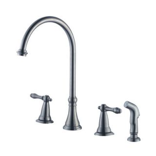 Aqueous Faucet Lady Chelsea Double Handle Widespread Kitchen Faucet