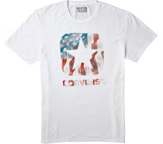 Mens Converse Americana Box Star Tee   White T Shirts