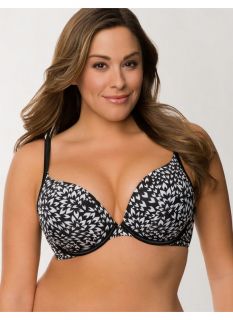 Lane Bryant Plus Size Smooth boost plunge bra     Womens Size 40B, Floral Print
