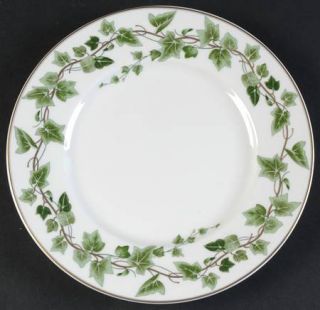 Mikasa Napolean Ivy Salad Plate, Fine China Dinnerware   Ultima Cameo,Band Of Gr