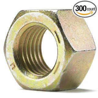 Nucor 3/4 10 Grade 8 Finished Hex Nut USA UNC Alloy Steel / Yellow Zinc Plated, Pack of 300 Ships FREE in USA