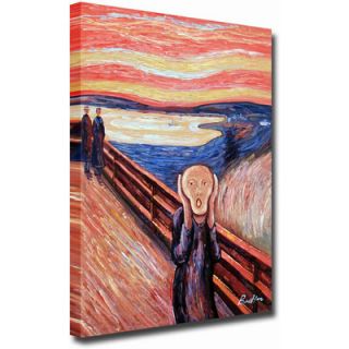 White Walls Hand Painted The Scream Canvas Art