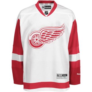 REEBOK Mens Detroit Red Wings Center Ice Premier White Color Jersey   Size L,
