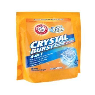 Arm & Hammer Plus Oxi Clean Crystal Burst 4 in 1 Power Paks Concentrated Detergent   16 CT Health & Personal Care