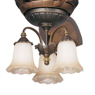 Kichler Golden Iridescence Three Light Ceiling Fan Light Kit (Set of 4