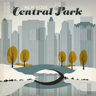 DENY Designs Anderson Design Group Central Park Snow Duvet Cover