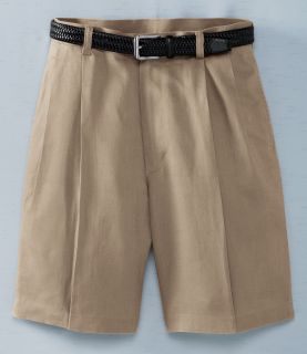 Wrinkle Resistant Linen Shorts with Pleated Front JoS. A. Bank