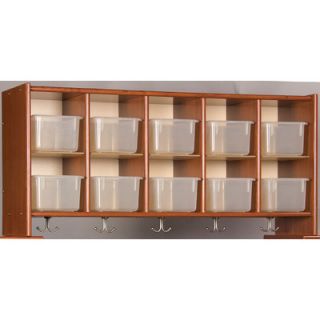 TotMate Eco Laminate 10 Cubby Wall Storage with Trays