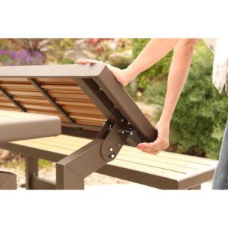 Lifetime Convertible Wood and Metal Park Bench
