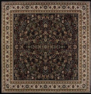 102561   Rug Depot Traditional Area Rug Shapes   8' Square   Ariana Collection   Black Background   Machine Made of 100% Polypropelene   1 Million Points   T 7 Quality Rating   213K  