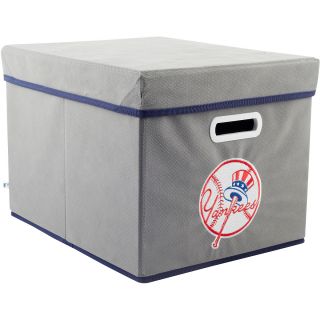 MyOwnersBox MLB STACKITS Fabric Storage Cube New York Yankees, Grey (12200NYY)
