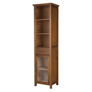 Elegant Home Fashions Avery Linen Cabinet with 1 Drawer and 3 open