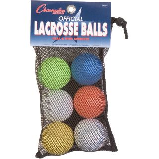 Champion Sports Lacrosse Balls   Pack of 6 (LBSET)