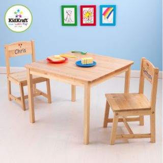 Personalized Aspen Kids 3 Piece Table and Chair Set