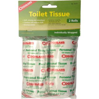 COGHLANS Camping Toilet Tissue   2 Rolls